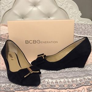 BCBGeneration Kidsuede Wedge Dress Shoe